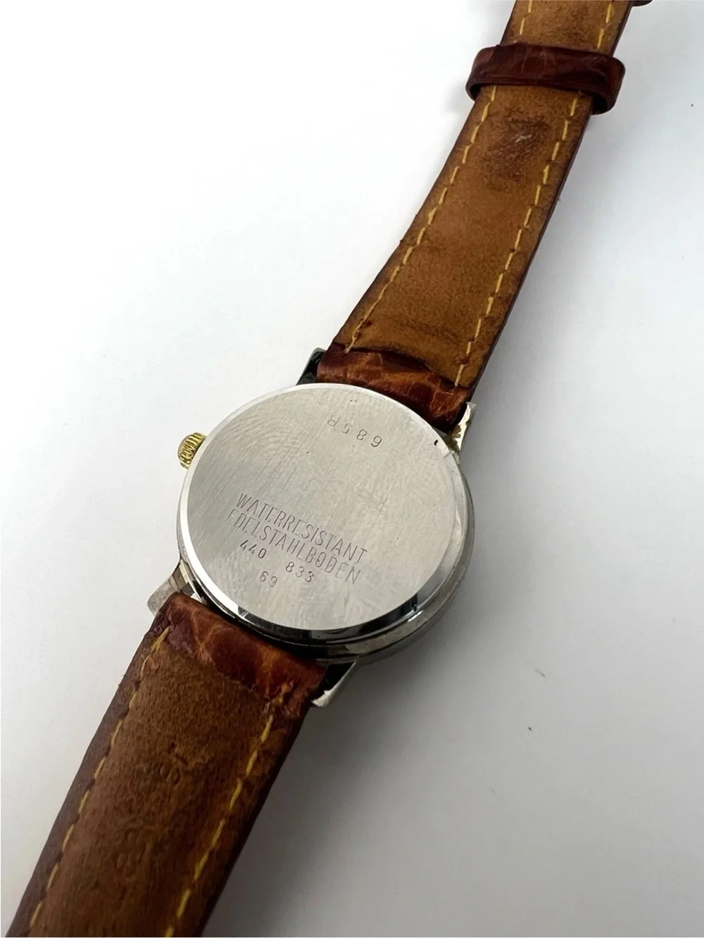 Pratina Brown Leather Strap Moonphase Quartz women’s Watch